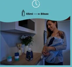 Babymoov Babyvoeding & Flessenverwarmer NutriSmart (Thuis & Auto) Blauw -Baby Peuter Winkel 1200x1125 4
