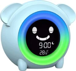 Merkloos Slaaptrainer Met Nachtlampje - Kinderwekker Wake Up Light - Nachtlampje Met Slaapmuziek