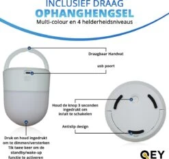 QEY - USB Oplaadbaar Nachtlampje 8 Instelbare Kleuren - LED Verlichting - Leeslamp - Tafellamp - Bedlamp Voor Baby, Kinderen & Volwassenen - Kinderkamer - Dimbaar - Touch Control - Multi Kleur & Wit Licht - RGB Nachtlamp 12 QEY - USB Oplaadbaar Nachtlampje 8 Instelbare Kleuren - LED Verlichting - Leeslamp - Tafellamp - Bedlamp Voor Baby, Kinderen & Volwassenen - Kinderkamer - Dimbaar - Touch Control - Multi Kleur & Wit Licht - RGB Nachtlamp -Baby Peuter Winkel 1200x1131 2