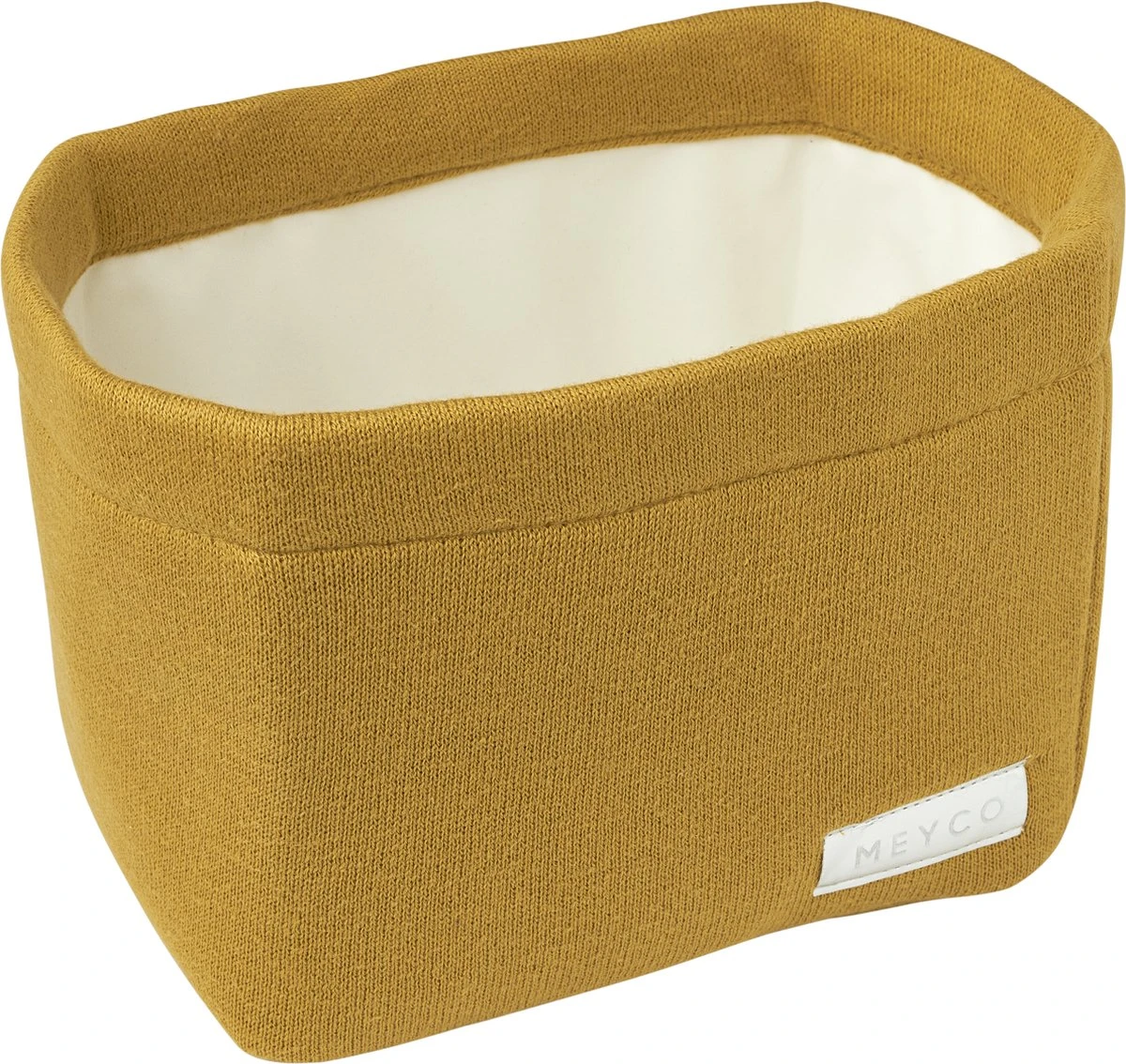 Meyco Commodemand Small Knit Basic - Honey Gold - 21x16xh16cm 4 Meyco Commodemand Small Knit Basic - Honey Gold - 21x16xh16cm - Afbeelding 2