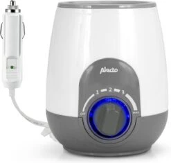 Alecto BW-512 CAR - Flessenwarmer Met 500W Vermogen Voor Thuis En Onderweg - Geleverd Met 12V Auto Adapter - Wit -Baby Peuter Winkel 1200x1140 12