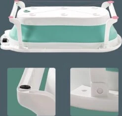 Babybadje - Laychee - Gratis Kussen - 4 In 1 - Peuterbadje - Opvouwbaar - Thermometer - Lichtgewicht - Inklapbaar - Blauw -Baby Peuter Winkel 1200x1140 3