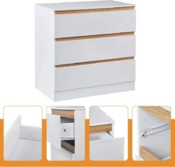 Kamyra® Commode/Ladekast Voor Baby - Verzorgingstafel - Kasten - Babykamer, Badkamer - Wit, 78 X 80 X 48 Cm 9 Kamyra® Commode/Ladekast Voor Baby - Verzorgingstafel - Kasten - Babykamer, Badkamer - Wit, 78 X 80 X 48 Cm -Baby Peuter Winkel 1200x1147 7