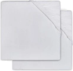 Jollein Hoeslaken Molton Ledikant 60x120cm - Wit - 2 Stuks -Baby Peuter Winkel 1200x1164 3