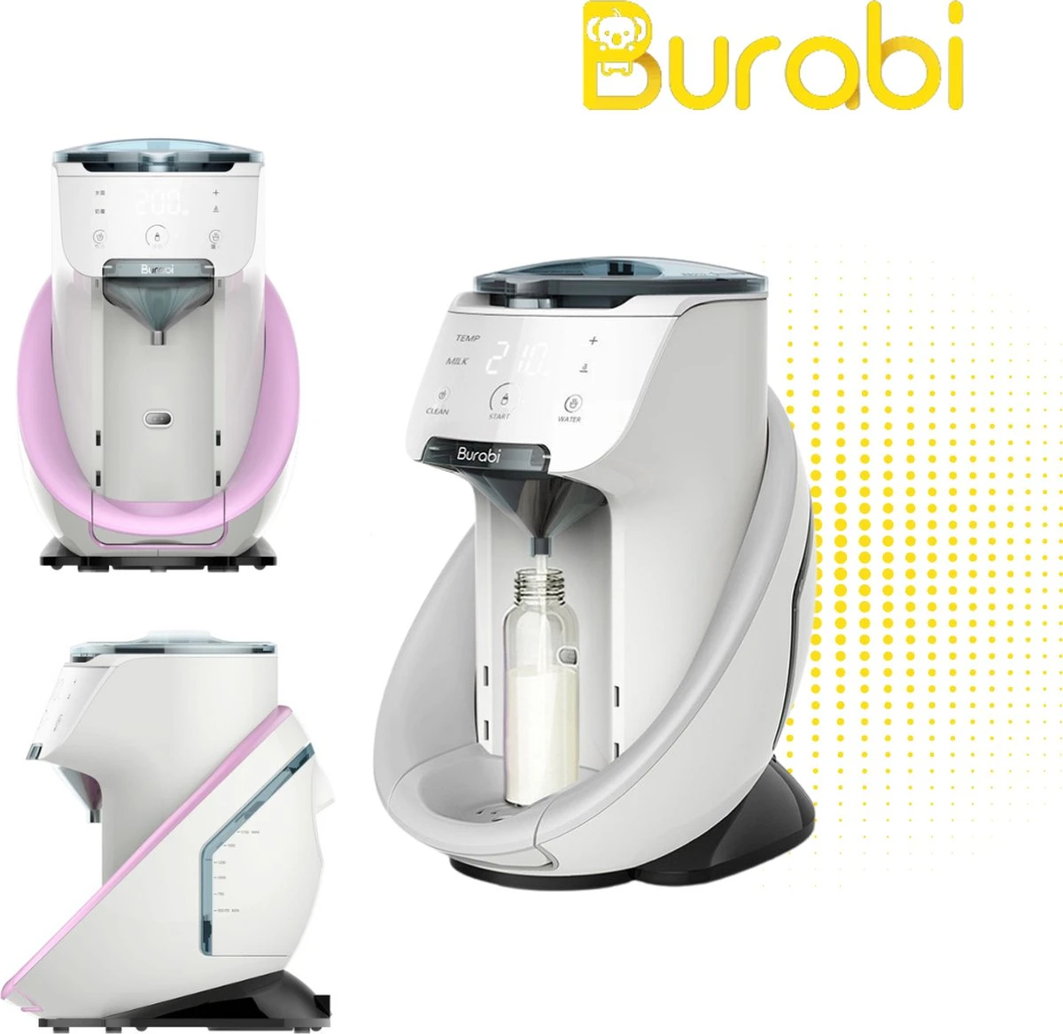 BURABI Automatische Baby Fles Maker | Fles Voeding Apparaat | Baby Senseo | Met App | Baby Verzorging | Baby Melk | Fles Bereiding | Babymelk | Baby Voeding 4 BURABI Automatische Baby Fles Maker | Fles Voeding Apparaat | Baby Senseo | Met App | Baby Verzorging | Baby Melk | Fles Bereiding | Babymelk | Baby Voeding - Afbeelding 2