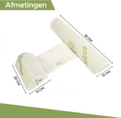 Novalits - Orthopedisch Baby Zijslaapkussen Met Traagschuim En Anti-Allergene Bamboe Microvezel Stof Om Een Plat Hoofd Tegen Te Gaan - Zijligkussen Voor Peuter - Babykussen Zijligging - Rolkussen - Steunkussen - Slaapondersteuning -Baby Peuter Winkel 1200x1171 7