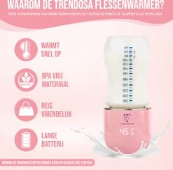 Trendosa Flessenwarmer Set - Draagbare Baby Flessenwarmer Voor Onderweg- Incl Speendoosje - Roze 16 Trendosa Flessenwarmer Set - Draagbare Baby Flessenwarmer Voor Onderweg- Incl Speendoosje - Roze -Baby Peuter Winkel 1200x1177 10