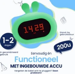 Kadoing Konijn Kinderwekker - Met Gezichtsuitdrukkingen En TAP-ON - Wake Up Light Voor Kinderen - Wekker Digitaal - Kinderklok - Nachtlamp - Slaapkamer - Kinderkamer - Kinderspeelgoed - Speelgoed Cadeau -Baby Peuter Winkel 1200x1178 11