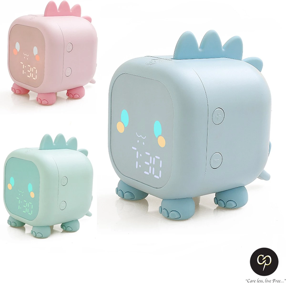Carefree Slaaptrainer - Kinderwekker - Slaapwekker - 6 Verschillende Alarmgroepen - Slaaptrainer Kinderen - Met Nachtlampje - Blauw 4 Carefree Slaaptrainer - Kinderwekker - Slaapwekker - 6 Verschillende Alarmgroepen - Slaaptrainer Kinderen - Met Nachtlampje - Blauw - Afbeelding 2