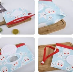 Merkloos Billendoekjes Houder - Vochtige Tissuehouder -Natte Doekjes Houder - Dispenser - Wipe Box - Billendoekjesdoos - Vochtig Toiletpapier Houder - Geschikt Voor Make Up Doekjes, Reinigingsdoekjes - Baby Cadeau - Kraamcadeau - Zwart/wit -Baby Peuter Winkel 1200x1188 14