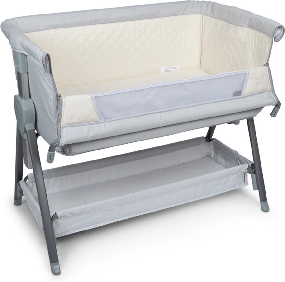 Baninni Co-Sleeper Elia Licht Grijs 4 Baninni Co-Sleeper Elia Licht Grijs - Afbeelding 2