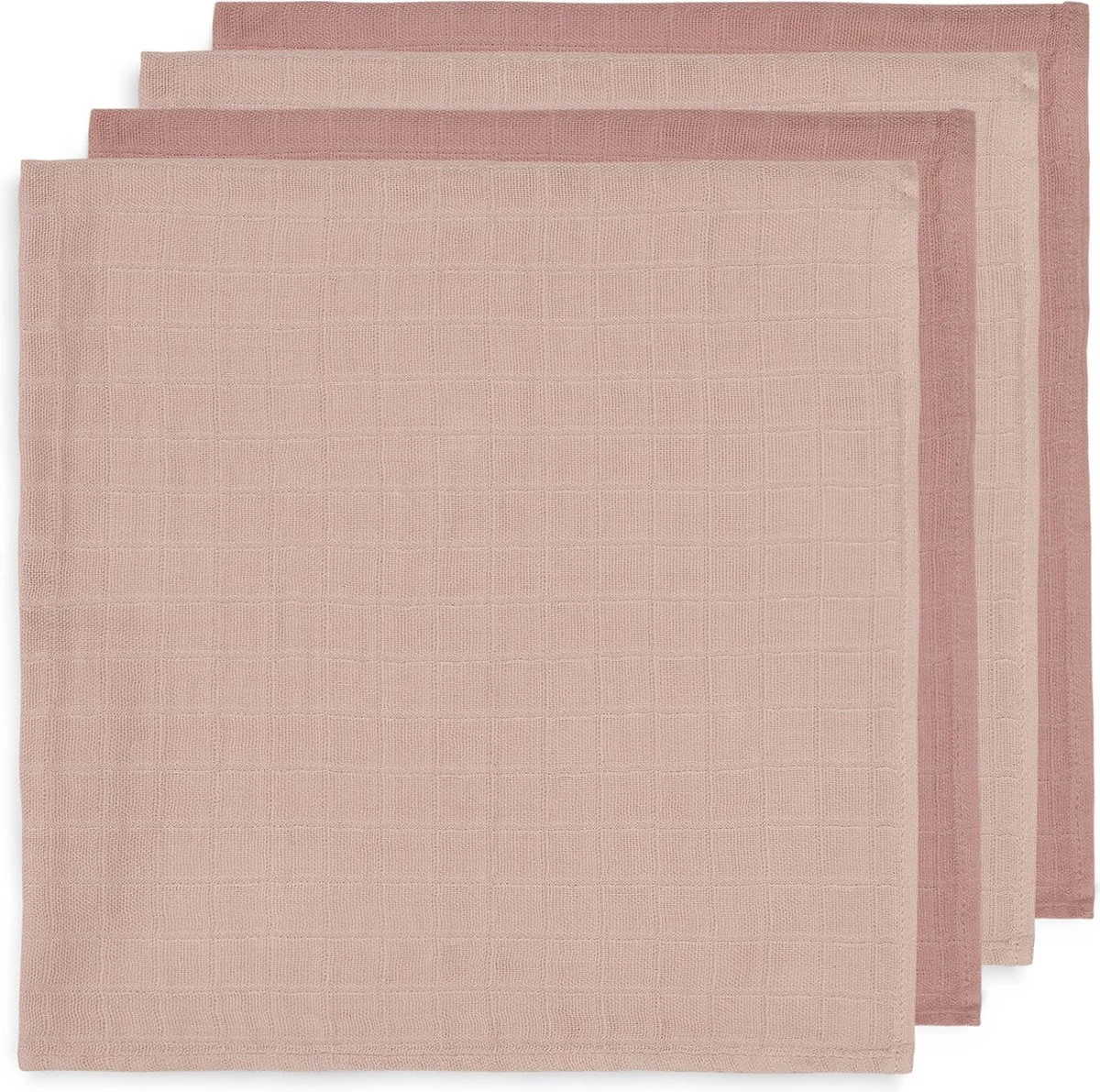 Jollein Hydrofiele Doek Small 70x70cm Bamboe Katoen - Pale Pink - 4 Stuks 3 Jollein Hydrofiele Doek Small 70x70cm Bamboe Katoen - Pale Pink - 4 Stuks