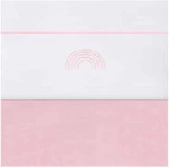 Jollein Baby Laken Wieg 75x100cm Rainbow - Blush Pink -Baby Peuter Winkel 1200x1192 4