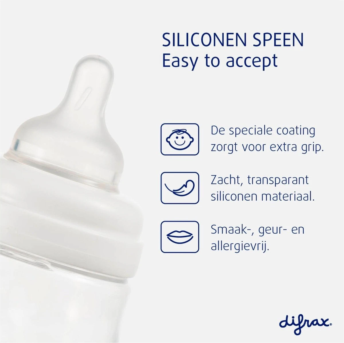 Difrax Flessenspeen Wide Voor Brede Babyflessen - Maat Small - 2 Stuks 11 Difrax Flessenspeen Wide Voor Brede Babyflessen - Maat Small - 2 Stuks - Afbeelding 9