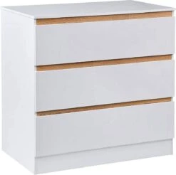 Kamyra® Commode/Ladekast Voor Baby - Verzorgingstafel - Kasten - Babykamer, Badkamer - Wit, 78 X 80 X 48 Cm