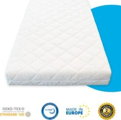 Babymatras 50x80 Wiegmatras Koudschuim HR40 Dubbeldoek | Afritsbaar | Wasbaar | Ademend -Baby Peuter Winkel 1200x1197 14