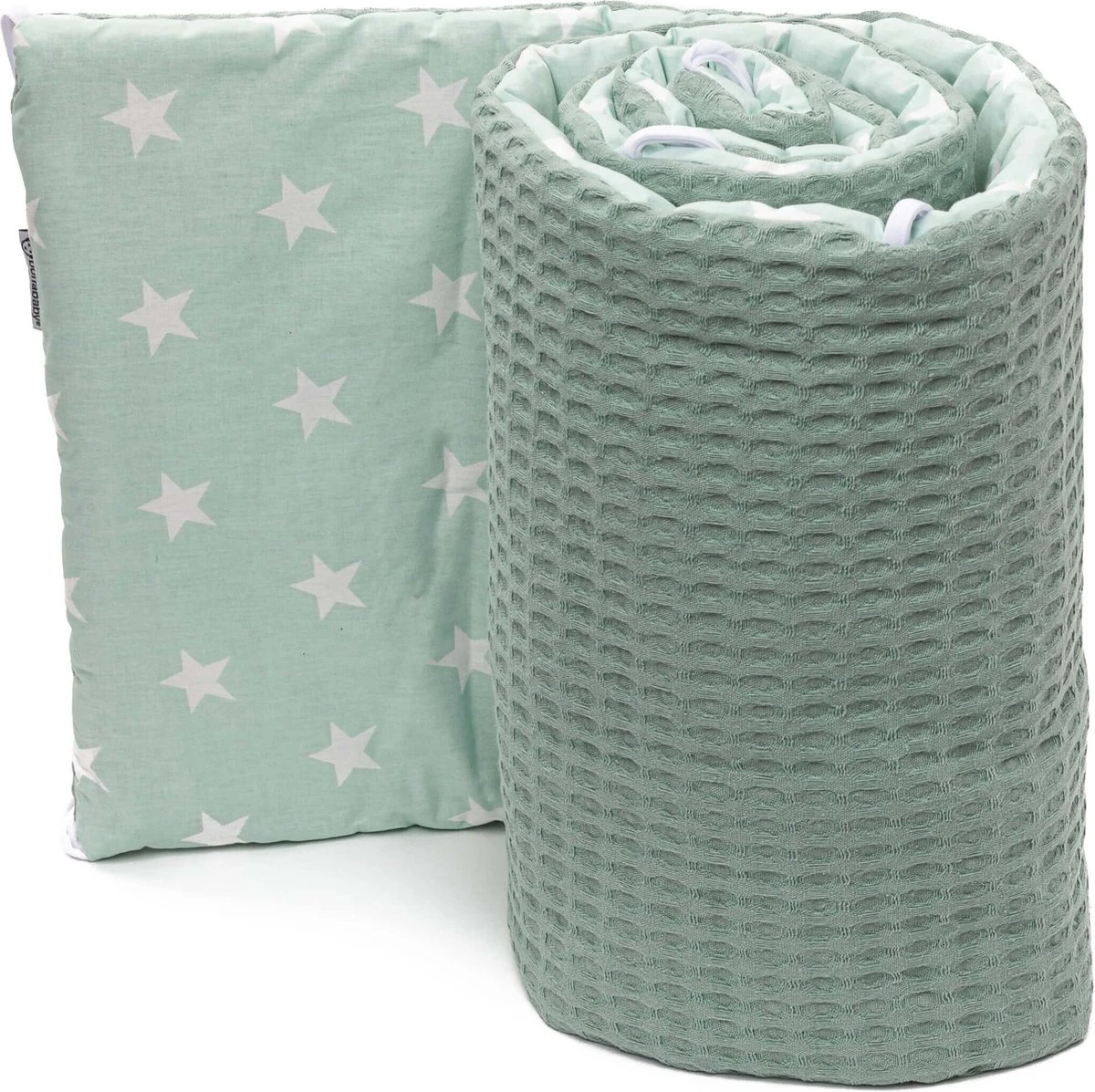 Bedomrander Monaco Groen Wafel Design - Bedbumper 3 Bedomrander Monaco Groen Wafel Design - Bedbumper