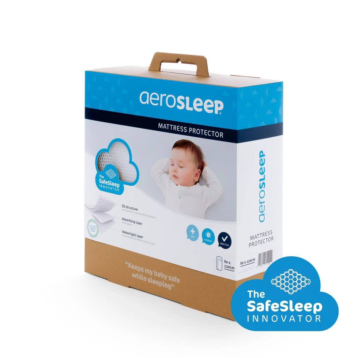 AeroSleep® Matrasbeschermer- Bed - 120 X 60 Cm 6 AeroSleep® Matrasbeschermer- Bed - 120 X 60 Cm - Afbeelding 4