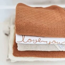 Jollein Baby Laken Ledikant 120x150cm Love You - Caramel -Baby Peuter Winkel 1200x1200 1160
