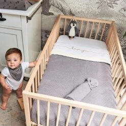 Jollein Baby Laken Wieg 75x100cm Love You - Caramel -Baby Peuter Winkel 1200x1200 1163