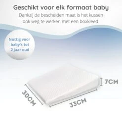 Reflux Kussen RECHT – Hellend Kussen – Matrasverhoger – Wigkussen – Zwangerschapskussen – Zijslaapkussen – Slaapkussen Baby – Voedingskussen – Hoofdkussen Baby – Anti Reflux – Verhogend Kussen Baby – Kraamcadeau – Cadeautip -Baby Peuter Winkel 1200x1200 1211