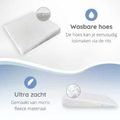 Reflux Kussen RECHT – Hellend Kussen – Matrasverhoger – Wigkussen – Zwangerschapskussen – Zijslaapkussen – Slaapkussen Baby – Voedingskussen – Hoofdkussen Baby – Anti Reflux – Verhogend Kussen Baby – Kraamcadeau – Cadeautip -Baby Peuter Winkel 1200x1200 1212