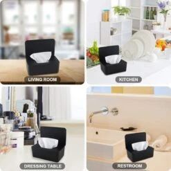 BillendoekjesDoos - Zinaps Baby Wipes Box, Opbergdoos Voor Natte Doekjes, Babydoekjes Case Toilet Papier Doos Weefsel Houder Plastic Nat Dispenser Tissue Box Servet Box (zwart) (WK 02129) -Baby Peuter Winkel 1200x1200 1403