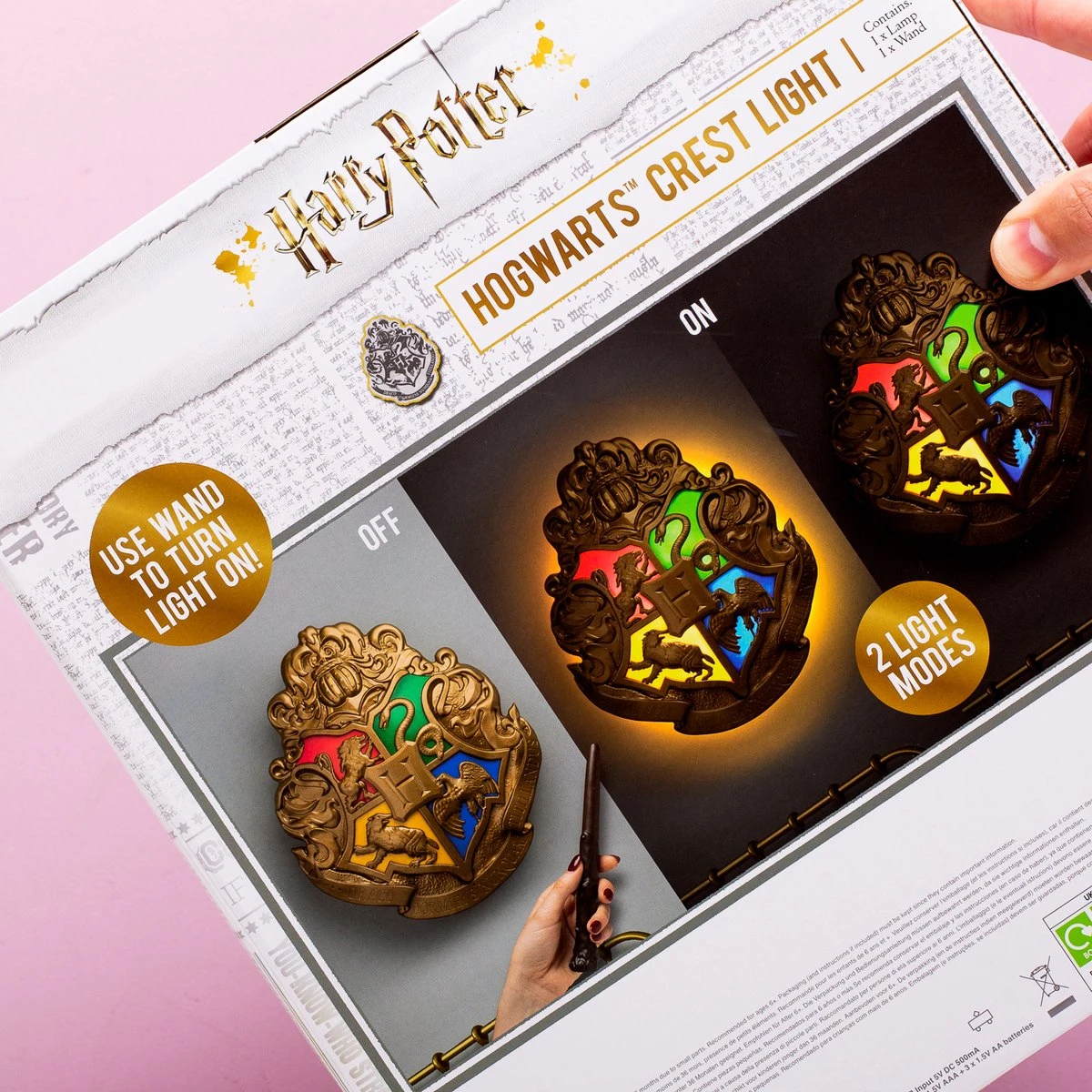 Paladone Harry Potter Hogwarts Crest Lamp 6 Paladone Harry Potter Hogwarts Crest Lamp - Afbeelding 4