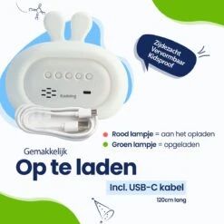 Kadoing Konijn Kinderwekker - Met Gezichtsuitdrukkingen En TAP-ON - Wake Up Light Voor Kinderen - Wekker Digitaal - Kinderklok - Nachtlamp - Slaapkamer - Kinderkamer - Kinderspeelgoed - Speelgoed Cadeau -Baby Peuter Winkel 1200x1200 1454