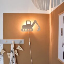 Wandlamp Kinderkamer/babykamer Graafmachine - Multiplex Houten Lampje Voor Aan De Muur Digger -Baby Peuter Winkel 1200x1200 1564