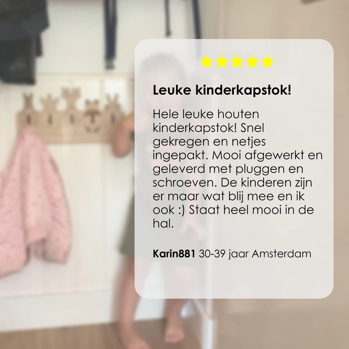 Jooba® Kinderkapstok - 5 Metalen Haken - Kapstok Met Dieren - Kapstok Hangend - Hout - Wandkapstok - Met Bevestigingsmateriaal 9 Jooba® Kinderkapstok - 5 Metalen Haken - Kapstok Met Dieren - Kapstok Hangend - Hout - Wandkapstok - Met Bevestigingsmateriaal - Afbeelding 7