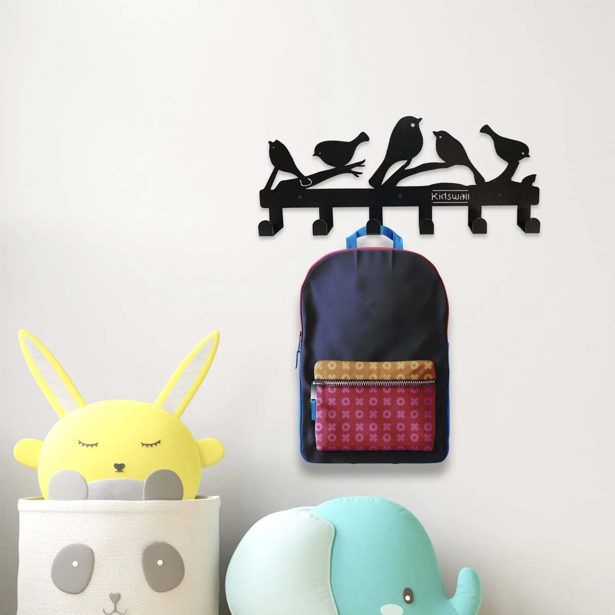 Kinderkapstok - Vogels - Kinderkapstok Haakjes - Babykamer Kapstokken - Babykamer - 6 Haken – Design Kapstokken - Inclusief Bevestigingsmateriaal – Wandkapstok - Babykameraccessoires - Kinderkamer Haakjes - Zwart - Modern 4 Kinderkapstok - Vogels - Kinderkapstok Haakjes - Babykamer Kapstokken - Babykamer - 6 Haken – Design Kapstokken - Inclusief Bevestigingsmateriaal – Wandkapstok - Babykameraccessoires - Kinderkamer Haakjes - Zwart - Modern - Afbeelding 2