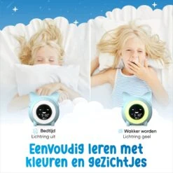 Kippa Slaaptrainer Voor Kinderen – Slaapwekker Met Nachtlampfunctie – Gezicht Animatie – Snooze En Timer - Voor Een Verbeterde Nachtrust - Nieuwste Model – Blauw -Baby Peuter Winkel 1200x1200 1789