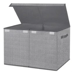 Posity Speelgoedkist - Speelgoedmand - Speelgoeddoos- Opbergmand Voor Speelgoed -Met Deksel In Het Grijs -Baby Peuter Winkel 1200x1200 1863