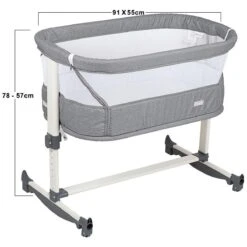 BabyGO Co Sleeper Wieg Met Schommelfuntie Vivaldi Grey -Baby Peuter Winkel 1200x1200 1988