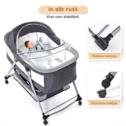 Twinky® Co-Sleeper – Opvouwbare Wieg En Aanschuifbed Voor Baby En Peuter – Incl. Matras – Reisbedje – Babybedje Voor Baby En Peuter -Baby Peuter Winkel 1200x1200 2009