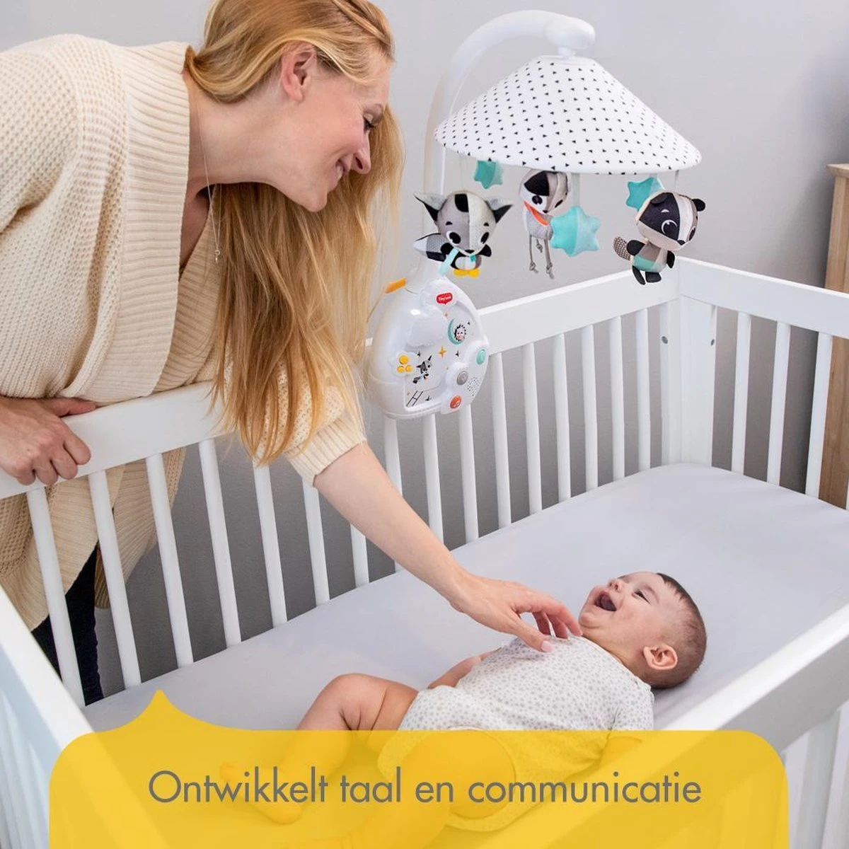 Tiny Love Magical Night 3-in-1 Muziekmobiel Met Projector - Magical Tales - Zwart/Wit 7 Tiny Love Magical Night 3-in-1 Muziekmobiel Met Projector - Magical Tales - Zwart/Wit - Afbeelding 5