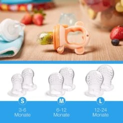2 Fruitspenen Aap Voor Baby & Peuter + 6 Siliconen Spenen In 3 Maten - Veilig + BPA Vrij -2 Fruitspenen - Fopspeen Fruit Net Fruit Speen Baby Speen Fruit Groente Pap Babyvoeding -Baby Peuter Winkel 1200x1200 2346