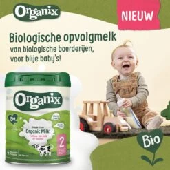 Organix 2 (6+ Maanden) Biologische Opvolgmelk - 3x 700g - Met Melkvet - Zonder Palmolie - Bevat Vitamines C & D - Biologische Flesvoeding - Recyclebare Verpakking 11 Organix 2 (6+ Maanden) Biologische Opvolgmelk - 3x 700g - Met Melkvet - Zonder Palmolie - Bevat Vitamines C & D - Biologische Flesvoeding - Recyclebare Verpakking -Baby Peuter Winkel 1200x1200 2616