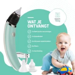 Hoy En Dia® Neusreiniger Baby Snoetenpoetsers - Neuspeer Met USB - Elektrische Neuszuiger - Toetenvegers -Baby Peuter Winkel 1200x1200 361