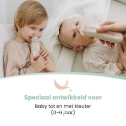 Babily® - Elektrische Neusreiniger Voor Baby's - 0 T/m 6 Jaar - Neuszuiger - Neuspeer - Snoetenpoetser - Toetenveger - Aspirator - Incl. 5 Zuigkrachtstanden En 3 Kalmerende Melodieën -Baby Peuter Winkel 1200x1200 392