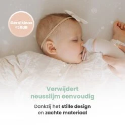 Babily® - Elektrische Neusreiniger Voor Baby's - 0 T/m 6 Jaar - Neuszuiger - Neuspeer - Snoetenpoetser - Toetenveger - Aspirator - Incl. 5 Zuigkrachtstanden En 3 Kalmerende Melodieën -Baby Peuter Winkel 1200x1200 393