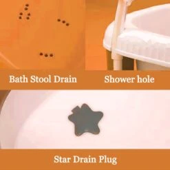 FOXSPORT Babybadje - Inklapbaar Bad - Bad Baby - Zitbad - Bath Bucket - Opvouwbaar Bad Kinderen - Baby Badje - Opvouwbaar Bad Baby - Opvouwbaar Bad - Baby Badkussen - Oranje -Baby Peuter Winkel 1200x1200 43