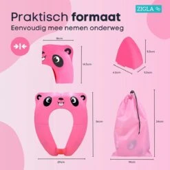 Zigla - WC Verkleiner - Kinder WC Bril - Opvouwbaar - Licht Ontwerp - Hygiënisch Voor Onderweg - WC Bril Voor Zindelijkheidstraining - Makkelijk Mee Te Nemen - Gratis Tasje Bijgeleverd - -Baby Peuter Winkel 1200x1200 552