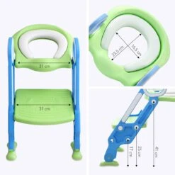 LifeGoods WC Verkleiner Met Trapje - Trainer Met Opstapje - 2 Tot 7 Jaar - Groen/Blauw -Baby Peuter Winkel 1200x1200 579