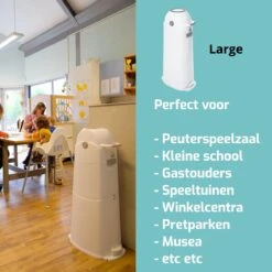 Luieremmer Large Zilver - Groot - Zonder Navulling - Geschikt Voor Pampers En Huggies - Stoma -Baby Peuter Winkel 1200x1200 596