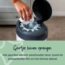 Tommee Tippee Simplee Sangenic Luieremmer, Milieuvriendelijker Systeem, Inclusief 6 Navulcassettes Met Duurzaam Geproduceerde Antibacteriële GREENFILM, Grijs -Baby Peuter Winkel 1200x1200 611