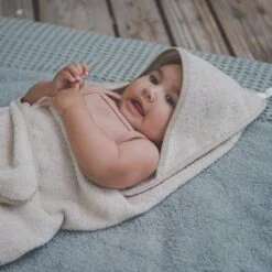 Koeka Baby Badcape Dijon Daily - 100x100cm - Zand -Baby Peuter Winkel 1200x1200 671