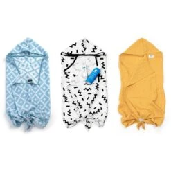 KipKep Blenker Hydrofiele Badcape - Maat 100x70cm - Memphis White -Baby Peuter Winkel 1200x1200 679