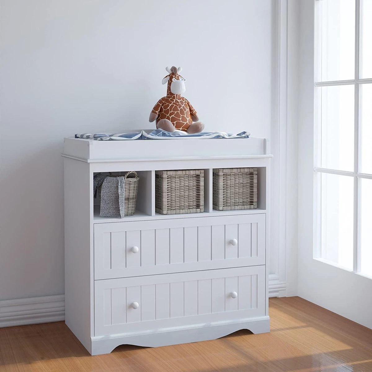 Trend24 - Commode - Verzoringstafel - Commode Kasten - Aankleedtafel - Babykamer - Wit 7 Trend24 - Commode - Verzoringstafel - Commode Kasten - Aankleedtafel - Babykamer - Wit - Afbeelding 5
